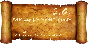 Sövegjártó Ottó névjegykártya